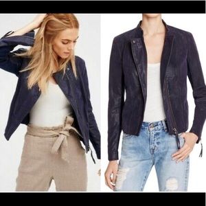 Free people suede moto jacket